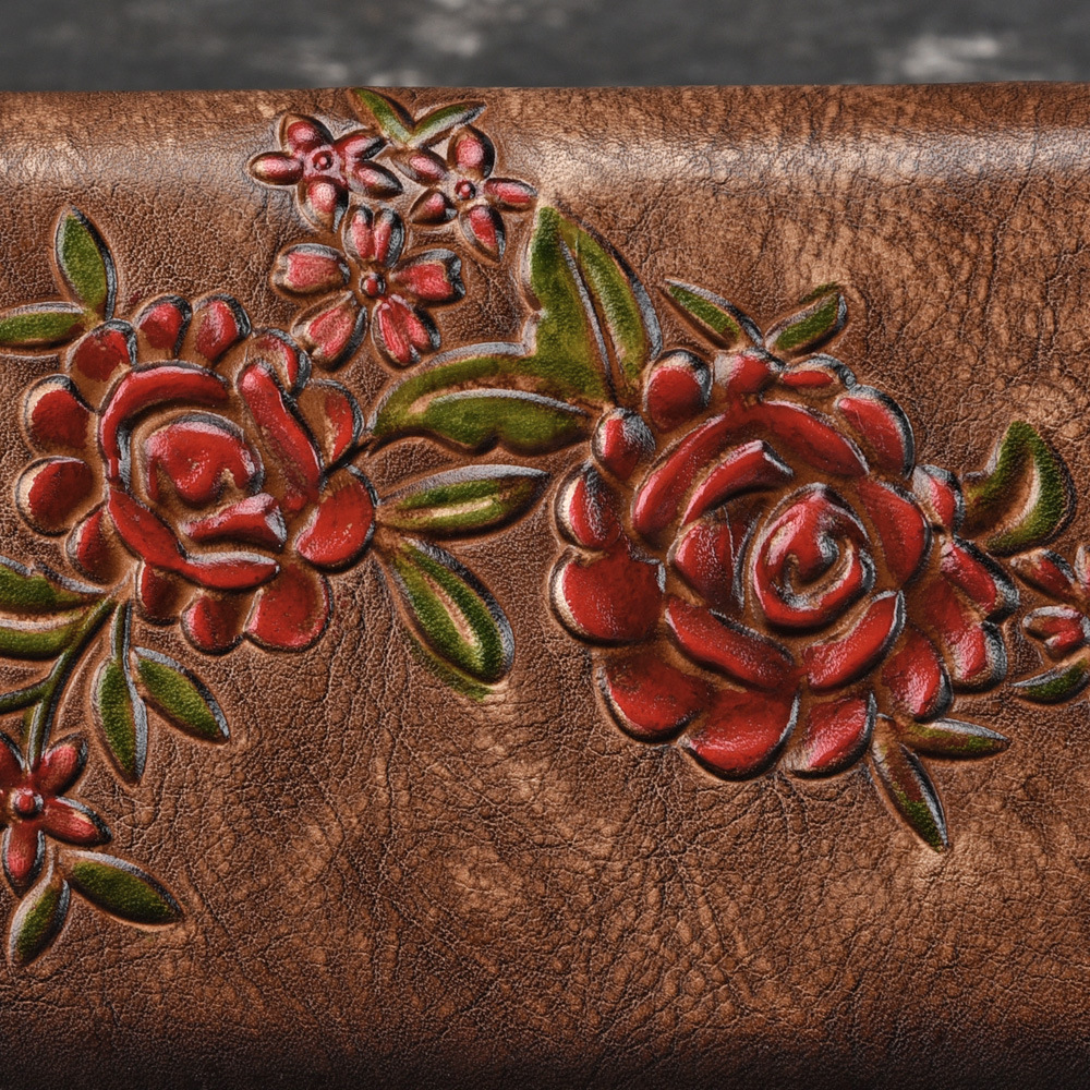 Vintage Rosen Geldbörse