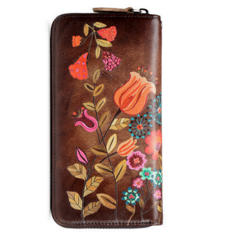 Vintage Blumen Geldbörse