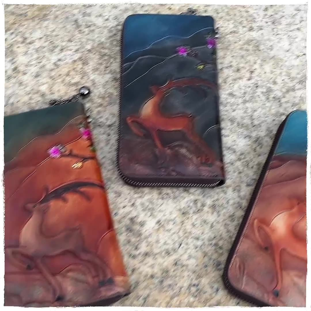 Schnee­wald Hirsch Geldbörse